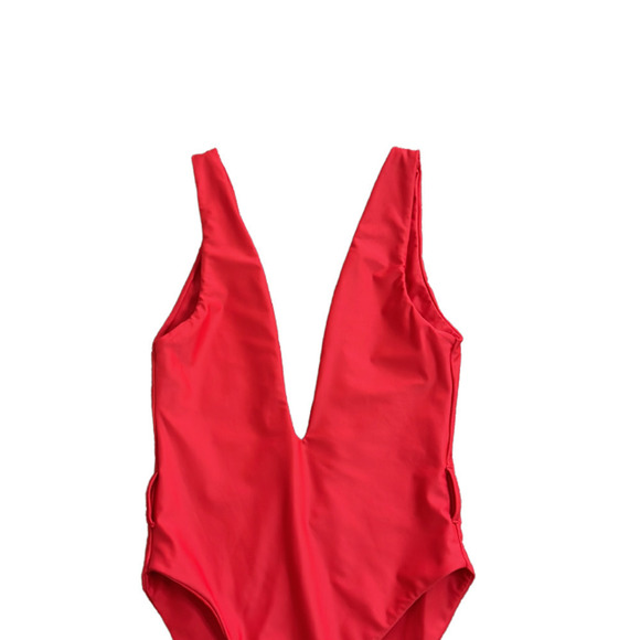 TULAROSA‎ CLAUDIA ONE PIECE SWIMSUIT SIZE XS RED - Picture 4 of 7